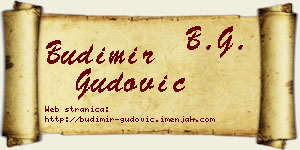 Budimir Gudović vizit kartica
